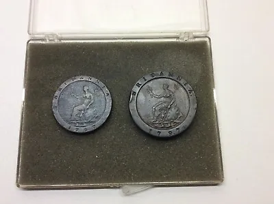 £199 • Buy King George 111 1797 Cartwheel 1d And 2d (Penny And Two Pence) Good Condition