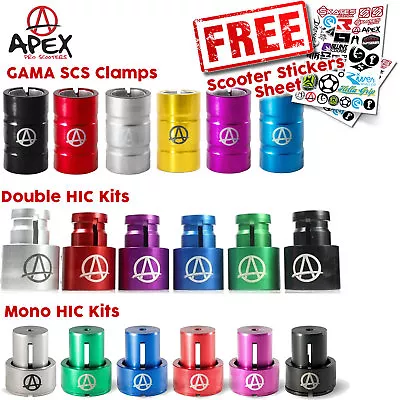 £44.95 • Buy Apex Compression Kits - HIC / Gama SCS - All Colours For Use With Oversized Bars