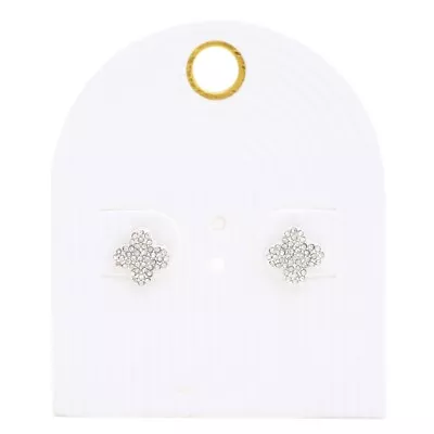 New Silver Dainty Moroccan Shape Post Earrings • $11