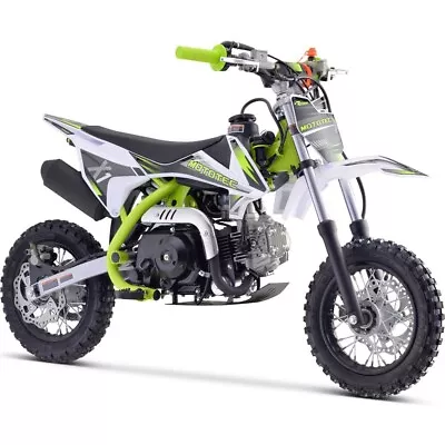 MotoTec X1 110cc 4-Stroke Gas Dirt Bike Green • $1099