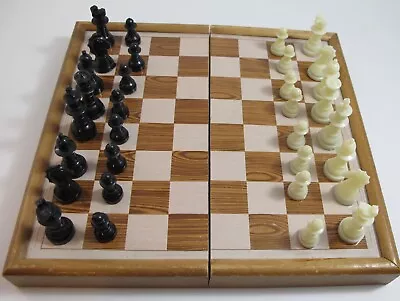 Small Magnetic Travel Folding Chess Board 7.75 X 8  1/8 Inches • $15.99