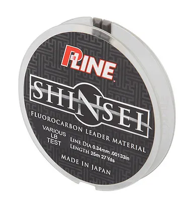 P-Line Shinsei Clear Fluorocarbon Leader 27 Yards (25 M) Fishing Line • $19.68