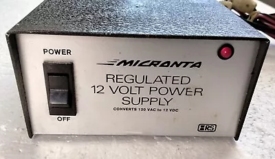 Vintage Micronta Regulated 22-124  12VDC - 2.5A 12 Volt Power Supply Parts Only • $15