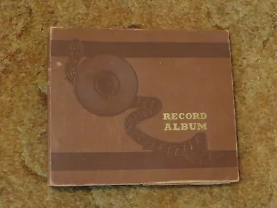 78 Rpm Record Storage Album Brown  Holds 10 Records • $11.95