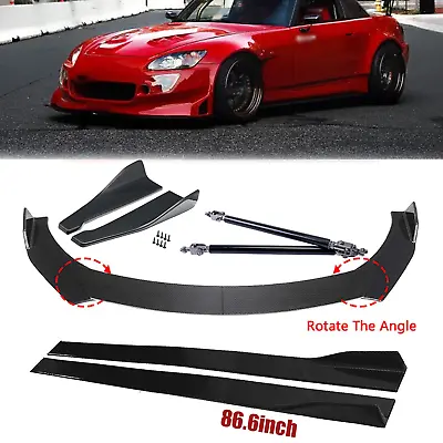 Carbon Fiber Front Bumper Spoiler+Side Skirt+Rear LipS For Honda S2000 2000-2019 • $159.99