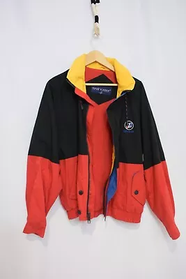 BUICK Logo Emblem Car Color Block Jacket SIZE M Streetwear Baggy Vintage 90s • $75