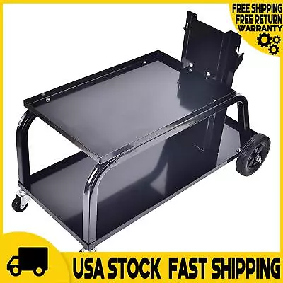 Fits Welder: Welding Cart With Wheels & Tank Storage TIG MIG Plasma 110Lbs Pro • $73.80