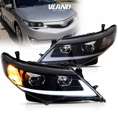 Vland For 2012-2014 Toyota Camry Sedan LED Projector Headlights Assembly LH&RH • $219.99