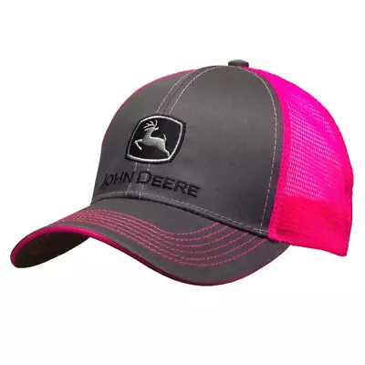 John Deere Women's Neon Pink Trucker Cap • $29.95