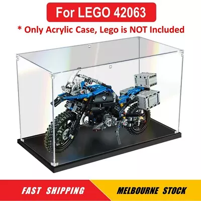 Display Case For LEGO 42063 Technic BMW R 1200 GS Adventure Storage Dust Proof • $39.95