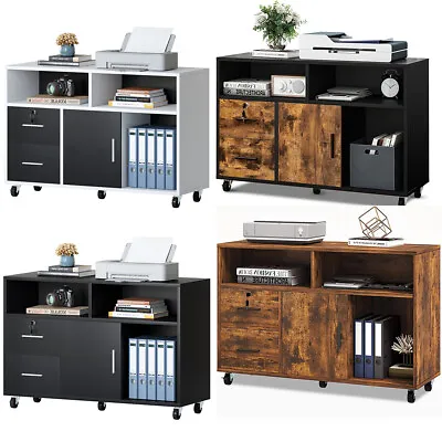 2-Drawer File Cabinet Lateral Filing Cabinet Office Storage Organizer With Lock • $80.99