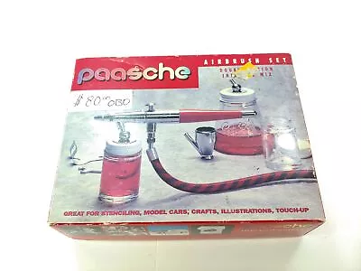 Vintage Paasche Double Action Internal Mix Airbrush Set W/ Box • $52.49