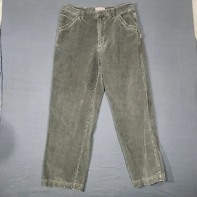 Vintage Old Navy Painters Corduroy Pants Green Mens 36x32 Carpenter • $21.60