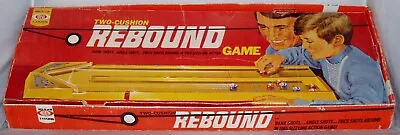 REBOUND Vintage 1970 Ideal Two Cushion Board Game*Complete* • $41.50