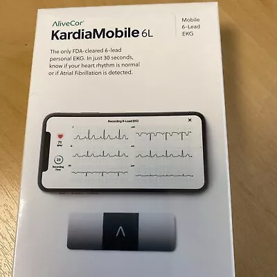HEART RATE MONITOR KardiaMobile 6L Heart Monitor 6-Lead EKG In Just 30 Seconds • £100