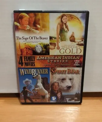 4 Family Movies - American Indian Stories (2 DVD Set 2012) VERY GOOD! • $1.99