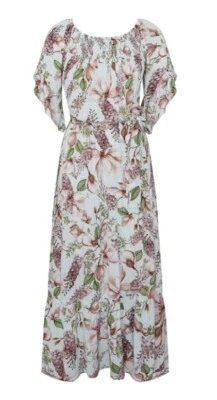 $15 • Buy Nwt Rrp $95 Katies Size 20 Maxi Dress With Belt, Smocked, Floral