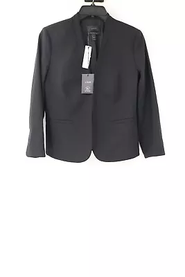 NWT J Crew Blazer Womens 2P Going Out Bi Stretch Wool Blend Black Hook & Eye • $45.49