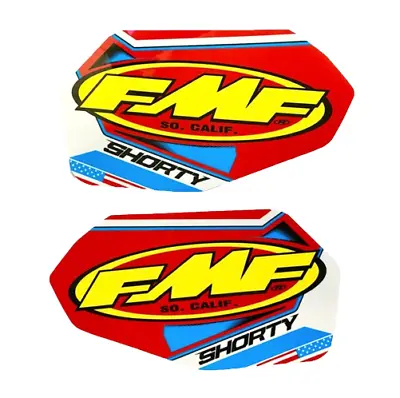 FMF Shorty Exhaust Sticker Decal Replacement Muffler Sticker Short Pipe FMF 2X • $11.23