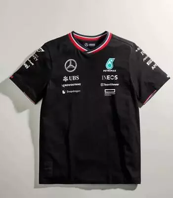 2024 Mercedes AMG Petronas Racing F1 T-Shirt Formula One Black | S-5XL • £29.99