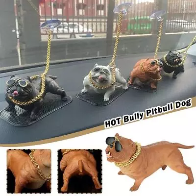 HOT Bully Pitbull Dog Car Interior Decoration Dashboard Ornament Funny[ U8S5 • £6.97