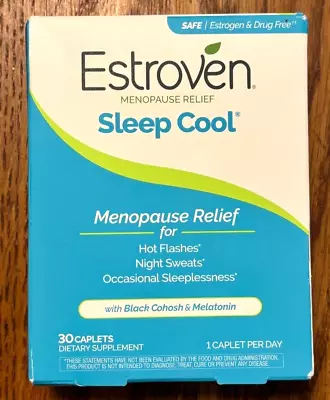 Estroven Safe Nighttime Menopause Relief Sleep Cool 30 Caplets-- Exp. 03/2025 • $9