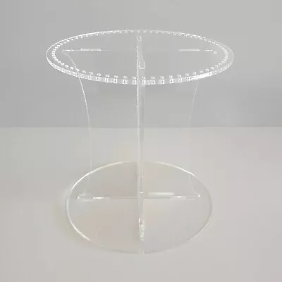 Round Acrylic Wedding Cake Separator Stand For Crystals - Crystals Not Included • £19.36