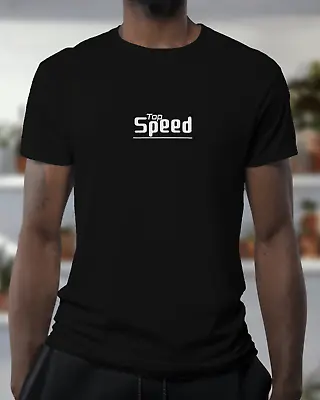 Men`s Stop/Top Speed Cars T-shirts Men Gift Racing F1 Lovers Casual Crew Neck • £7.99