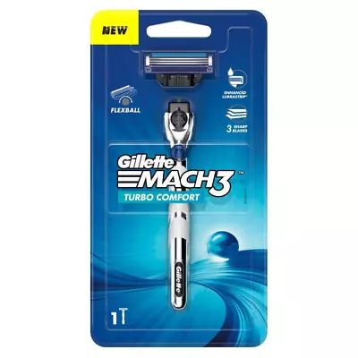 Gillette Mach3 Turbo Mens Razor With Flexball Technology (38gm) Free Shipping • $24.82