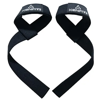 Weight Lifting Wrist Straps 23 Inch Gym Supports Training Fist Strap By KENFIT • £4.95