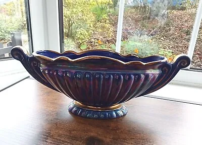Vintage Sadler Mantle Vase - Petrol Blue • £25
