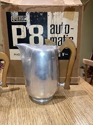 £6.99 • Buy Vintage Mid Century Picquot Ware Coffee Pot With Wooden Handle