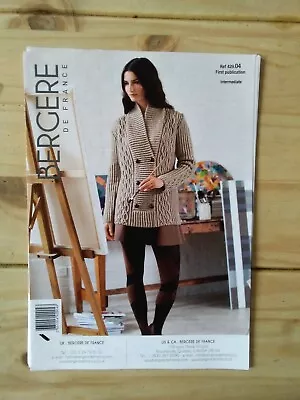 £2 • Buy Bergere De France Knitting Pattern 42904 Ladies Cable Cardigan With Shawl Neck