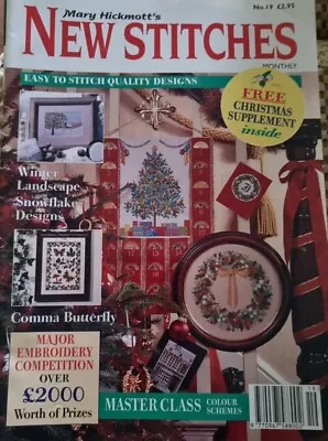 Mary Hickmott's NEW STITCHES. No.19 1994. CrossStitchEmbroideryStitching • £5.99