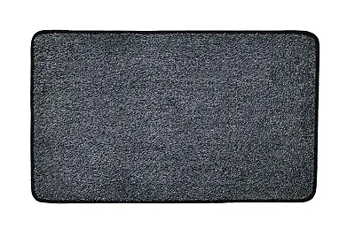 Magic Clean Step Mat Non-Slip Machine Washable Door Mat Carpet Rug Dark Grey • £11.33