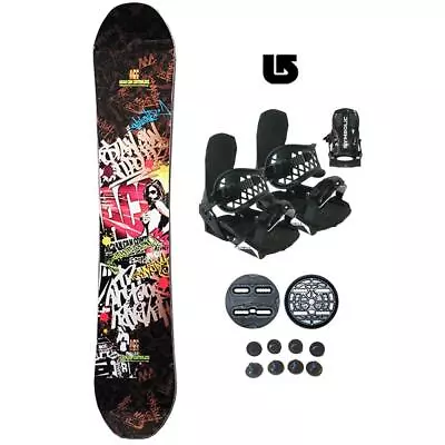 153 ACC Rize Snowboard And Bindings L-XL Package Set +Burton Decal AC19 NEW • $249.99