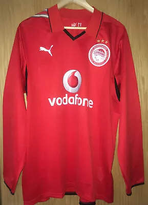 2008-9 OLYMPIAKOS Long Sleeve Player Issue 3rd Shirt (rarely Seen) Size XL • £24.99