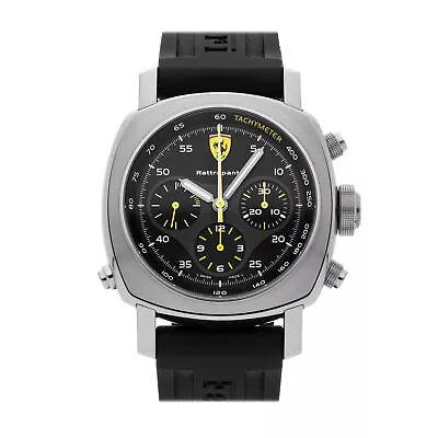 Panerai Ferrari Scuderia Rattrapante Auto 45mm Steel Mens Strap Watch FER00010 • £5386.87