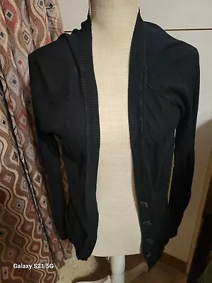 Womens Black Medium Mossimo Cardigan Sweater • $8