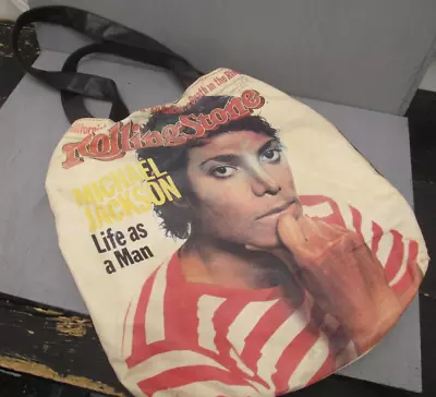 MICHAEL JACKSON Life As A Man Rolling Stone Originals TOTE BAG Used • $4.99