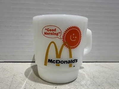 Vintage Anchor Hocking McDonalds Good Morning Coffee Mug • $15.99