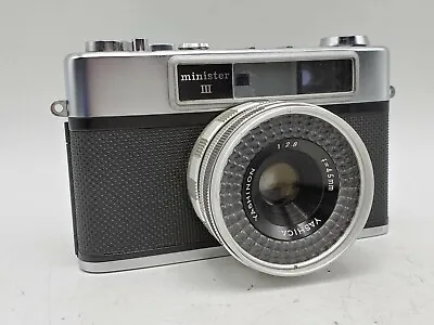 Yashica Minister III 35mm Rangefinder Camera W/ Yashinon 45mm F2.8 Lens *READ* • £12.44