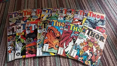 Joblot Of Marvel Comics The Mighty Thor 1980s • £17.95
