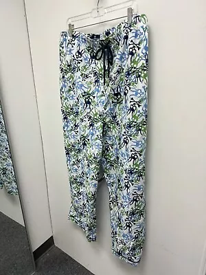 Psycho Bunny Lounge Pajama Pants Mens 4XL Blue Green White Cotton • $25