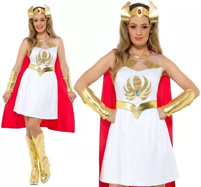 $54.42 • Buy Ladies Officially Licensed She-Ra Fancy Dress Costume She Ra Outfit By Smiffys
