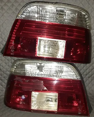 Fits 97-00 E39 5-Series Red Clear LED Tail Brake Lights Lamps Pair Left+Right • $30