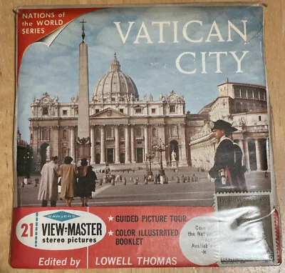 Vintage View Master Vatican City Nations Of The World Sawyers B 178 W/booklet • $12.99