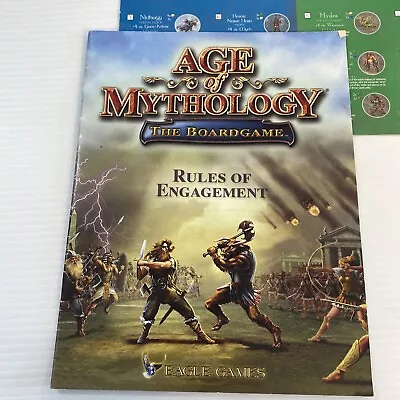 $6 • Buy Age Of Mythology Board Game Replacement Rules Of Engagement Quick Reference