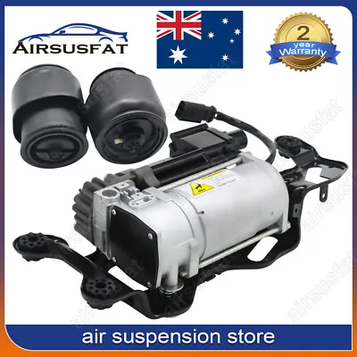 For Bmw X5 F15 F16 F85 F86 12-19 Air Suspension Compressor Pump + Air Spring Bag • $418.90