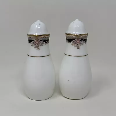 $64.99 • Buy Noritake Japan PALAIS ROYAL Salt & Pepper Shakers 4” Tall Marked Dome Fancy 9773